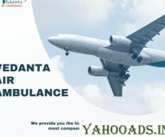 Hire Vedanta Air Ambulance Services in Raipur with Ventilator Features