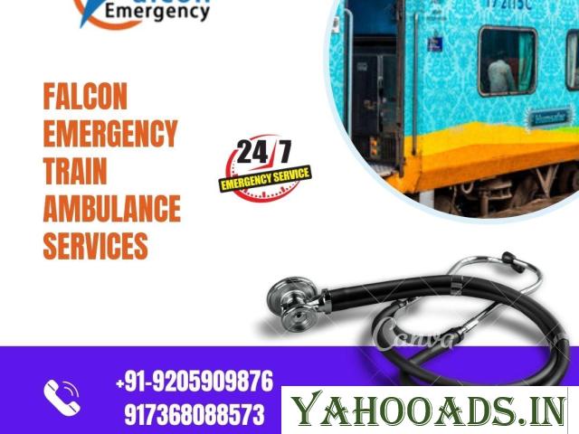 Get Emergency Patient Move by Falcon Emergency Train Ambulance Services in Dibrugarh - 1